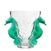 Vase poséidon vert menthe lalique Vases|Vases Cristal Couleur