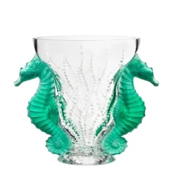 Vase poséidon vert menthe lalique Vases|Vases Cristal Couleur
