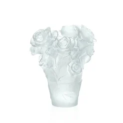 Clearance Vase rose passion blanc daum Vases|Vases Cristal Clair