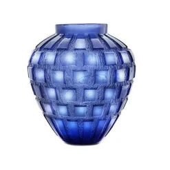 Online Vase rythmes bleu daum Vases|Vases Cristal Couleur