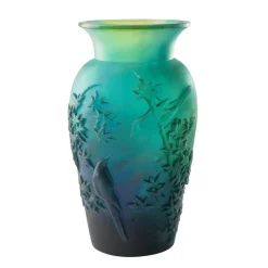 Best Vase Shogo Kariyazaki hiver bleu Daum Vases|Vases Cristal Couleur