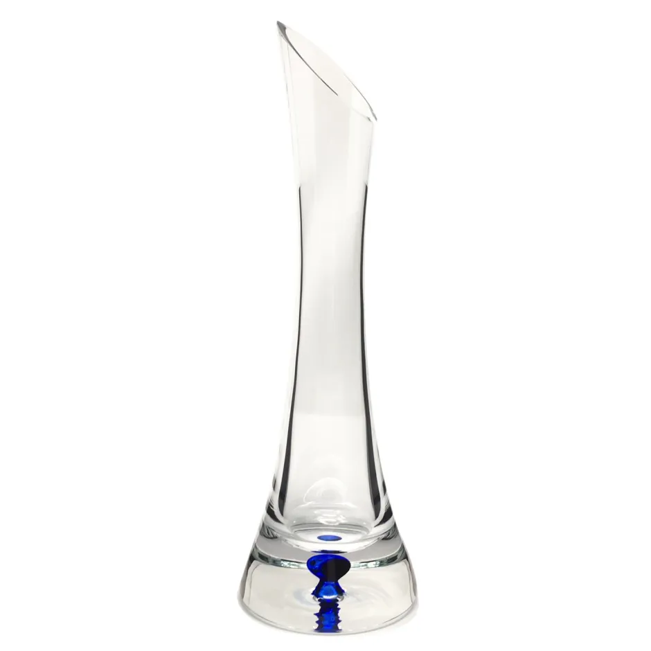 Outlet Vase soliflore cristal bulle bleu nuit Vases|Vases Cristal Clair