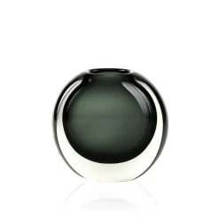 Best Vase Tao cristal contemporain gris fumé Vases Cristal Couleur|Vases