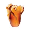 New Vase tulipe ambre daum Vases|Vases Cristal Couleur