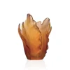 Sale Vase tulipe ambre daum Vases|Vases Cristal Couleur