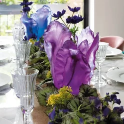 Outlet Vase tulipe bleu daum Vases|Vases Cristal Couleur