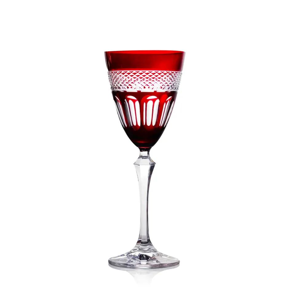 Verre vin cristal rouge mireille N°2 Verre Cristal Couleur|Art De La Table