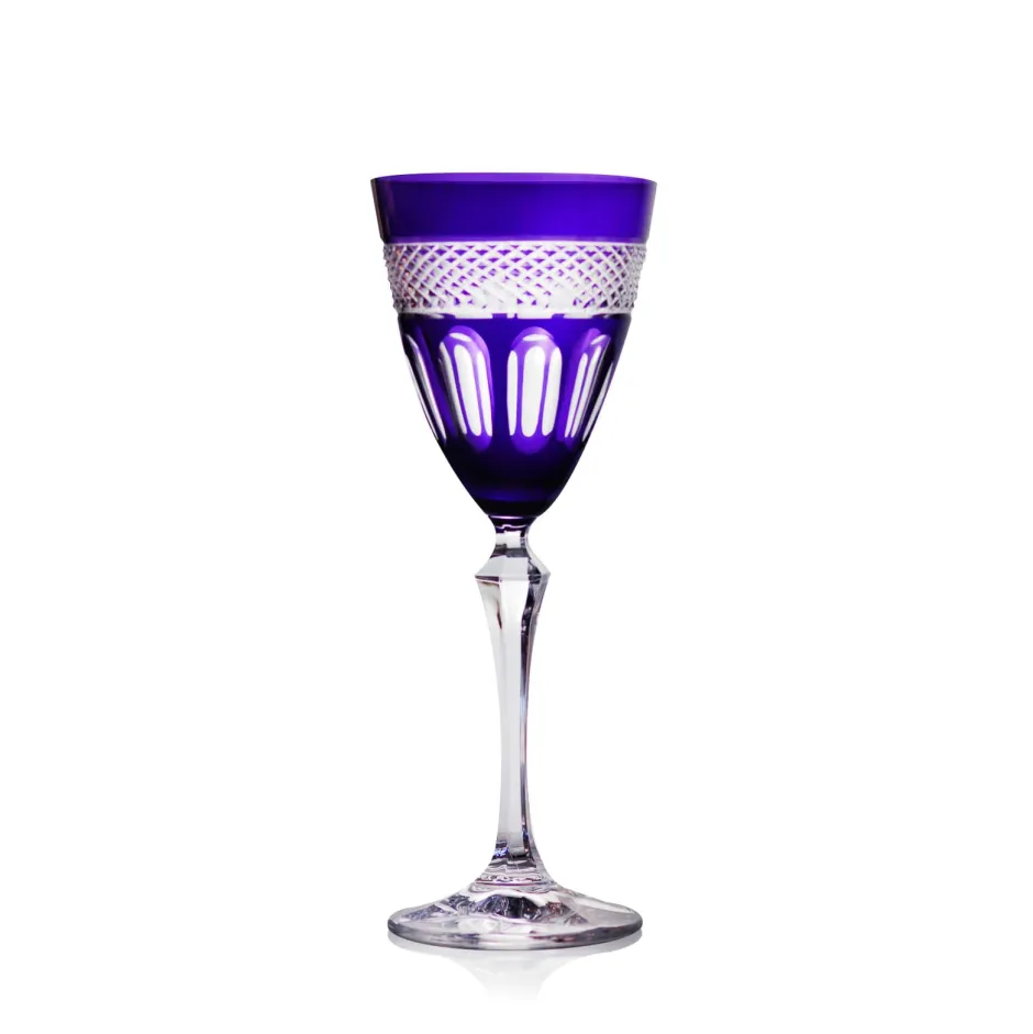 Verre vin cristal violet Mireille N°3 Verre À Vin|Verre À Pied