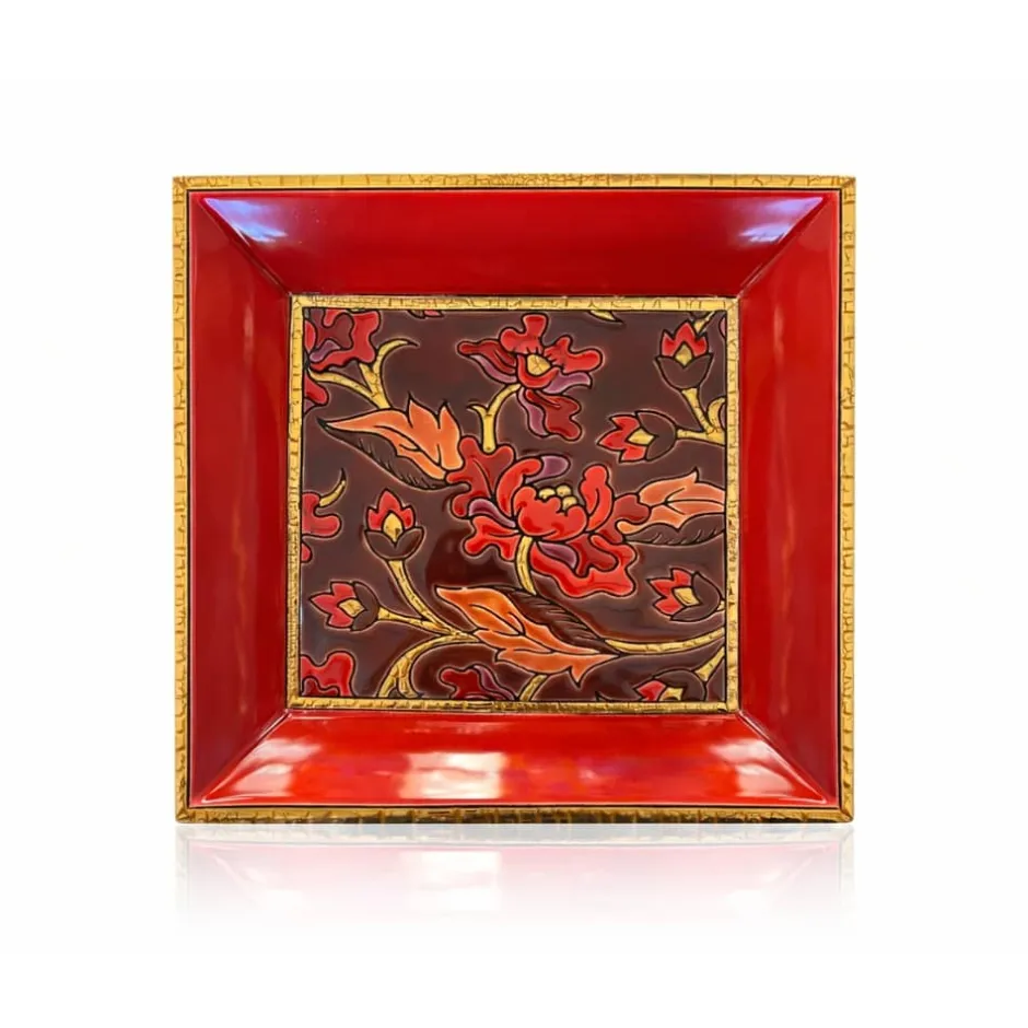 Outlet Vide-poches carmin rouge Émaux de Longwy Cendriers|Coupes & Photophores