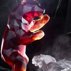 Best Wild panther grise orlinski pm daum Éditions D’Art Cristal|Animaux Cristal